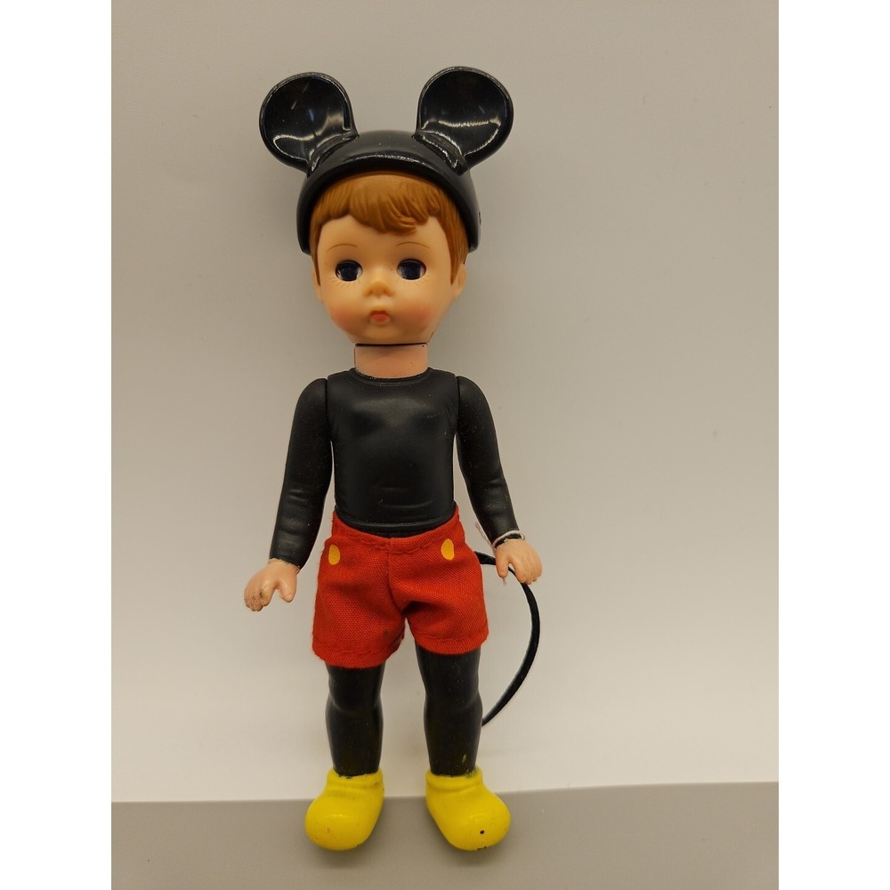 Madame Alexander Mickey Mouse Boy Doll McDonald's 2004 5 1/4" Tall Eyes Close